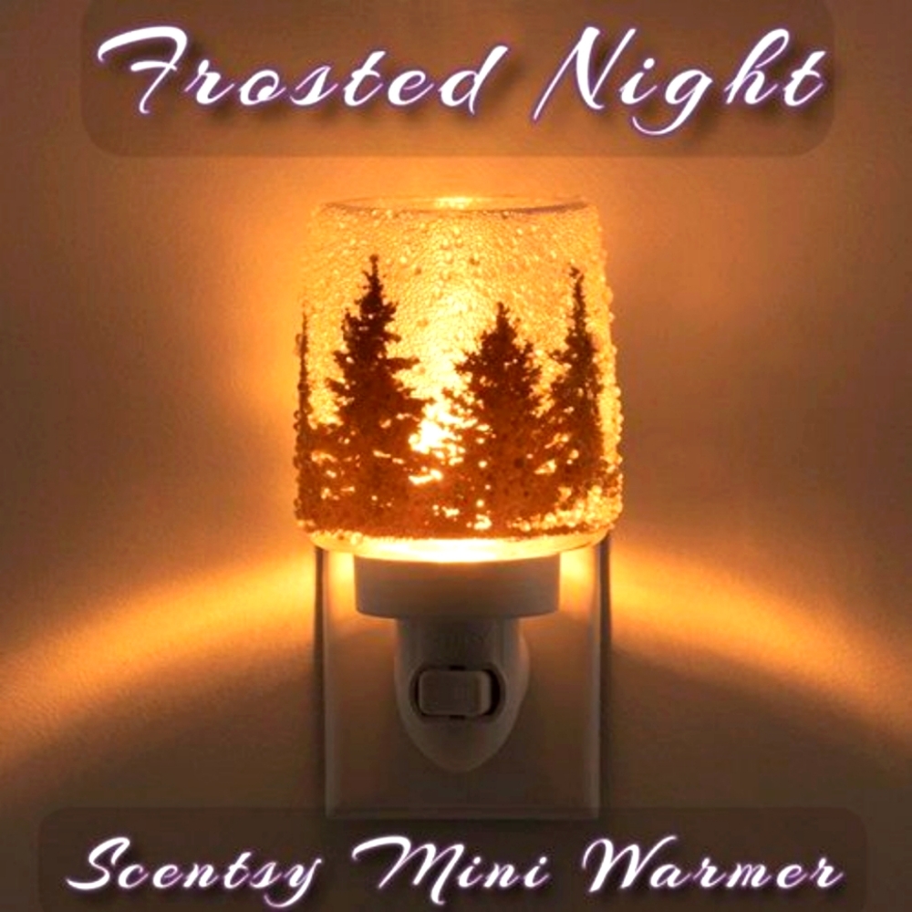 NIB Frosted Night Mini Wax Warmer